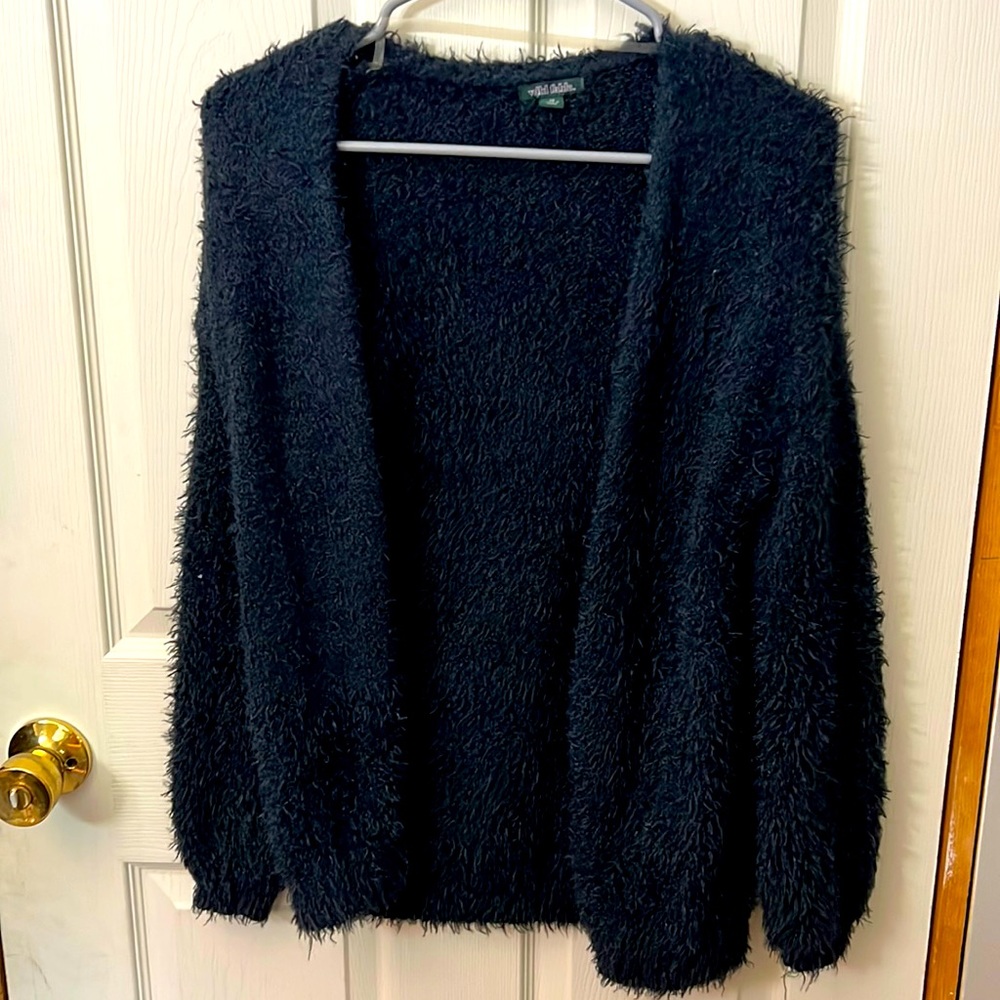 Fuzzy cardigan